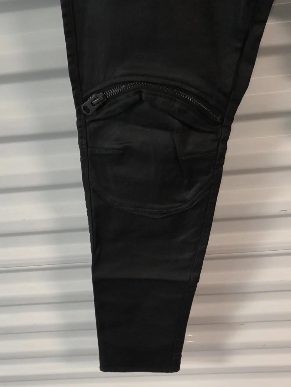 G-Star RAW 5620 3D Zip Knee Skinny Jeans Black Waxed Finish 33 x 32